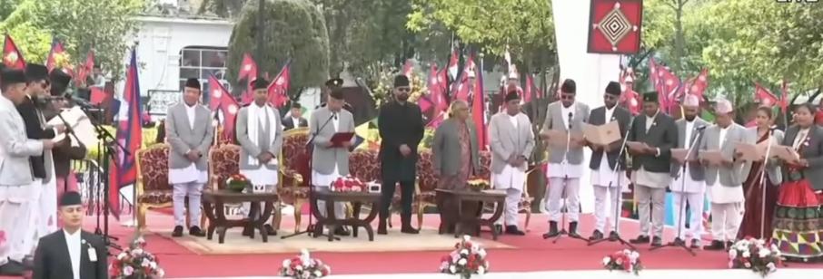 बालेन्द्र शाहद्धारा प्रधानमन्त्रीको सपथग्रहण, १५ सदस्यीय मन्त्रीमण्डल गठन